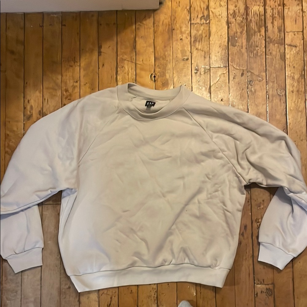 GAP White Crewneck Sweater